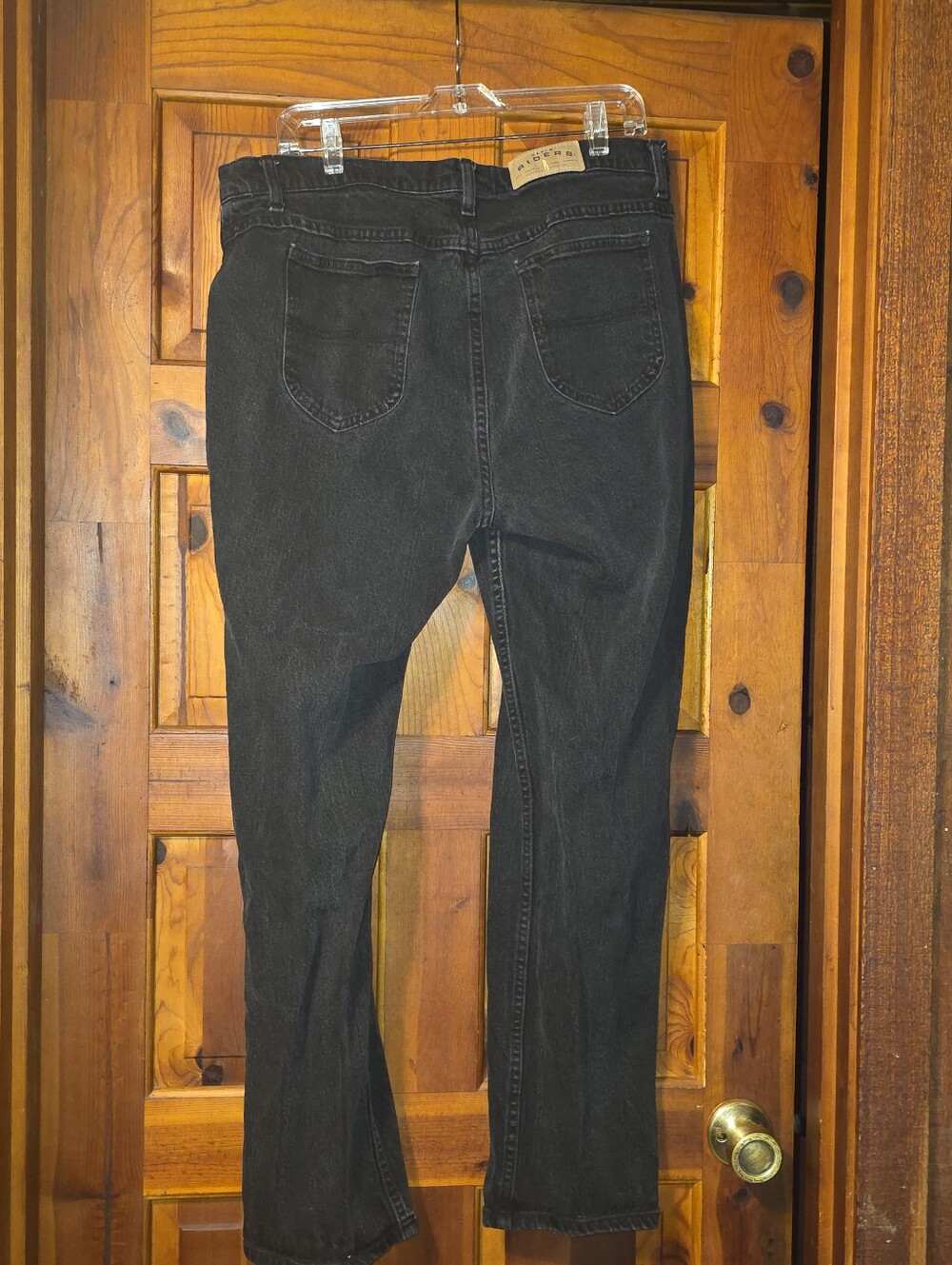 Leè Riders 16w Black Denim Jeans - Classic Straight Fit